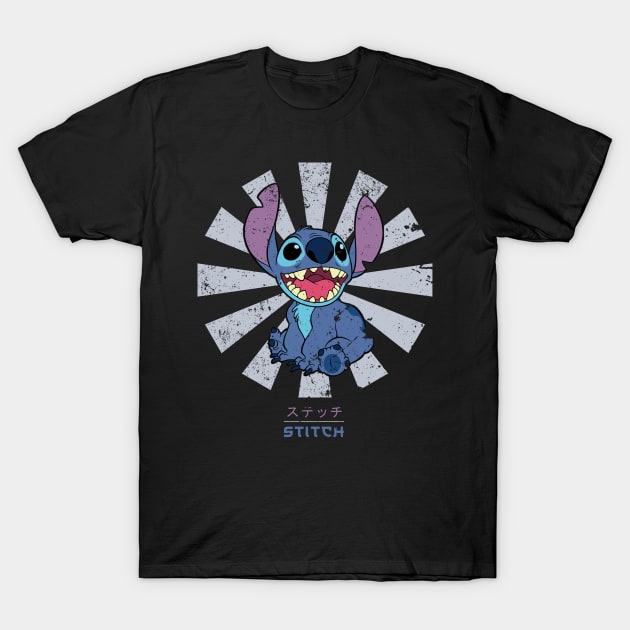 Lilo & Stich Retro Japanese T-Shirt by Nova5